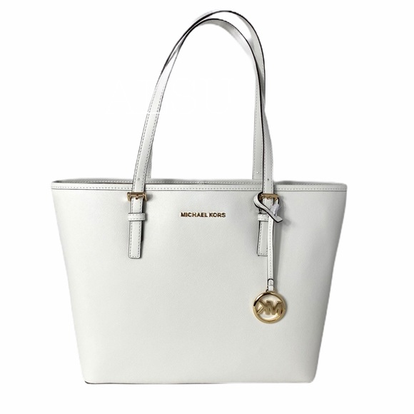 Michael Kors Handbags - Michael Kors Carryall Tote Leather Optic White